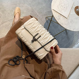 Women Crossbody Bag Chain Messenger PU Leather Small Bag