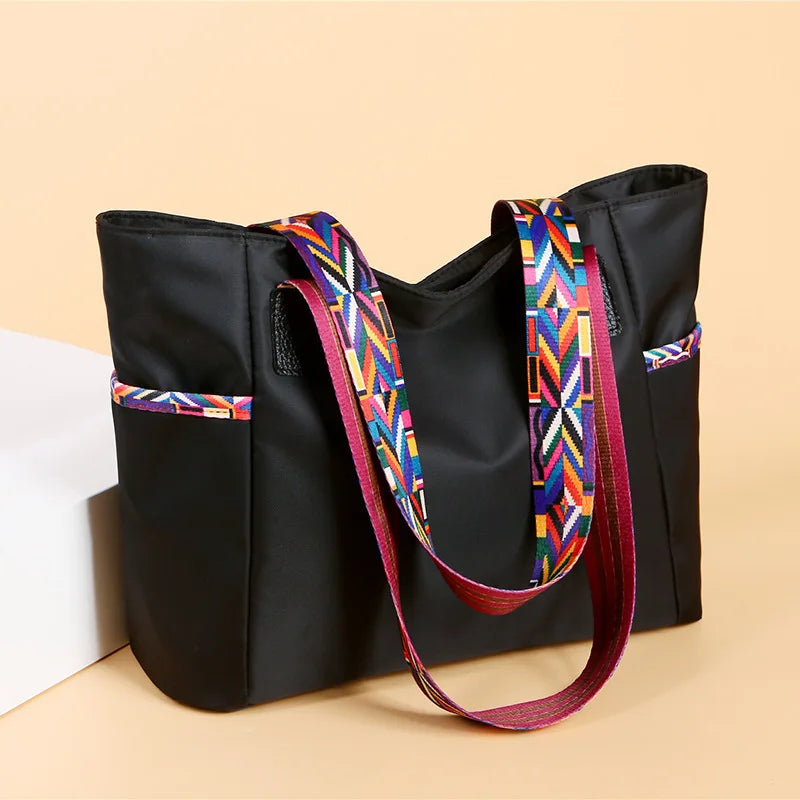 Women Bag Nylon Cloth Large Capacity Wild Shoulder Tote Handbag School Bag