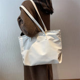 Nylon Tote Bag Large Capacity Soft Handbag Shoulder Satchel Side Shopping Bag