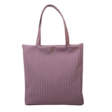 Women PU Handbags Shoulder Bag Large Tote Solid Striped Travel Bag