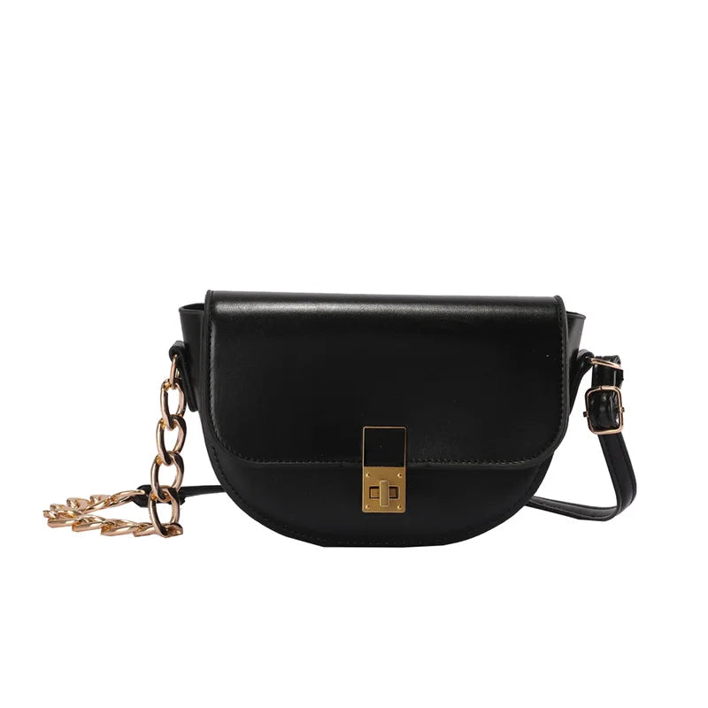 Women Bag Pu Leather Crossbody Saddle Bags Mini Shoulder Bag Purse
