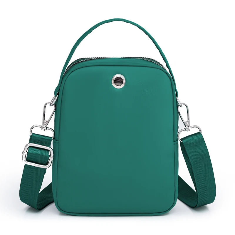 Women Shoulder Crossbody Bag with Headphone Hole