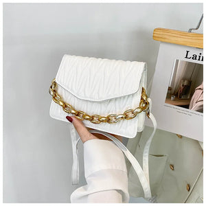 Embroidered Square Crossbody Bag Small Women Shoulder Messenger Bag