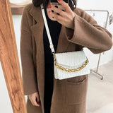 Embroidered Square Crossbody Bag Small Women Shoulder Messenger Bag