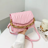 Embroidered Square Crossbody Bag Small Women Shoulder Messenger Bag