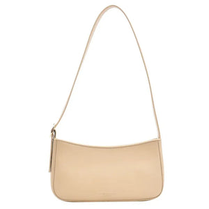 Vintage Leather Armpit Shoulder Pouch Solid Shoulder Bags for Women