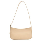 Vintage Leather Armpit Shoulder Pouch Solid Shoulder Bags for Women