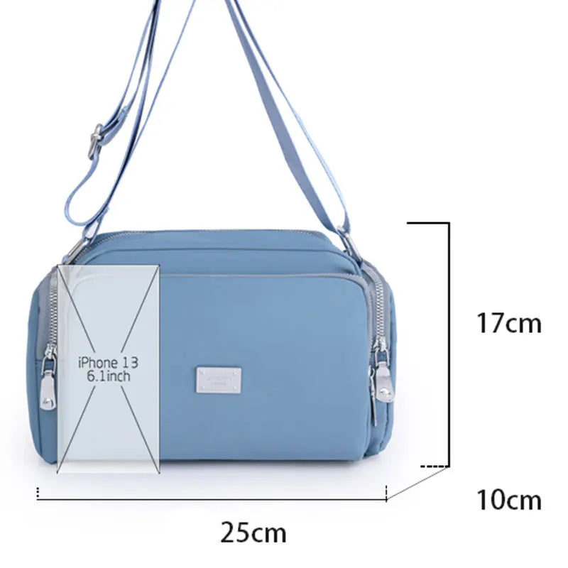 Waterproof Nylon Women Bag Large Crossbody Tote Casual Messenger Mum Bag