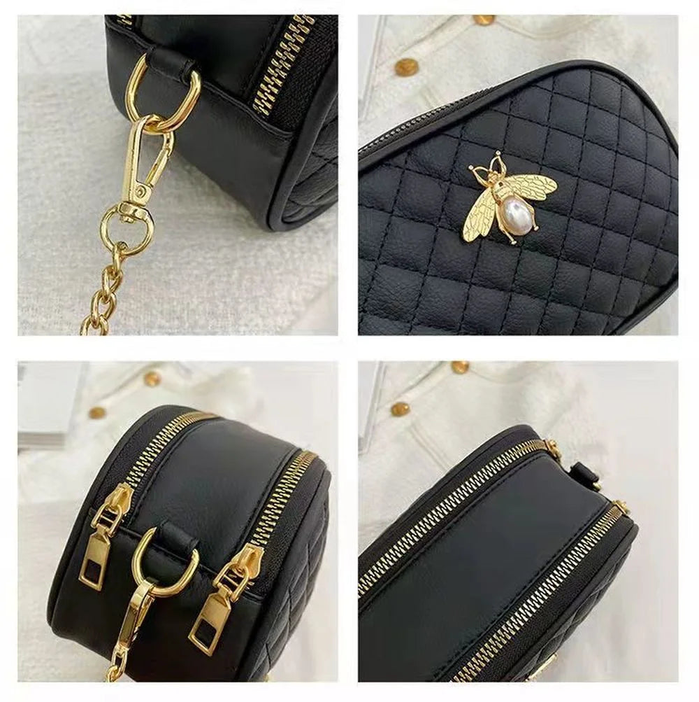 Women Bags Handbags PU Small Square Mobile Phone Messenger Crossbody Shoulder Ba