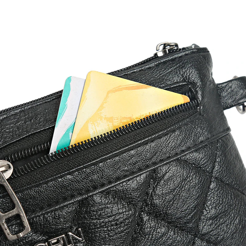 Vintage Envelope Shoulder Bag PU Leather Clutch Crossbody Handbag