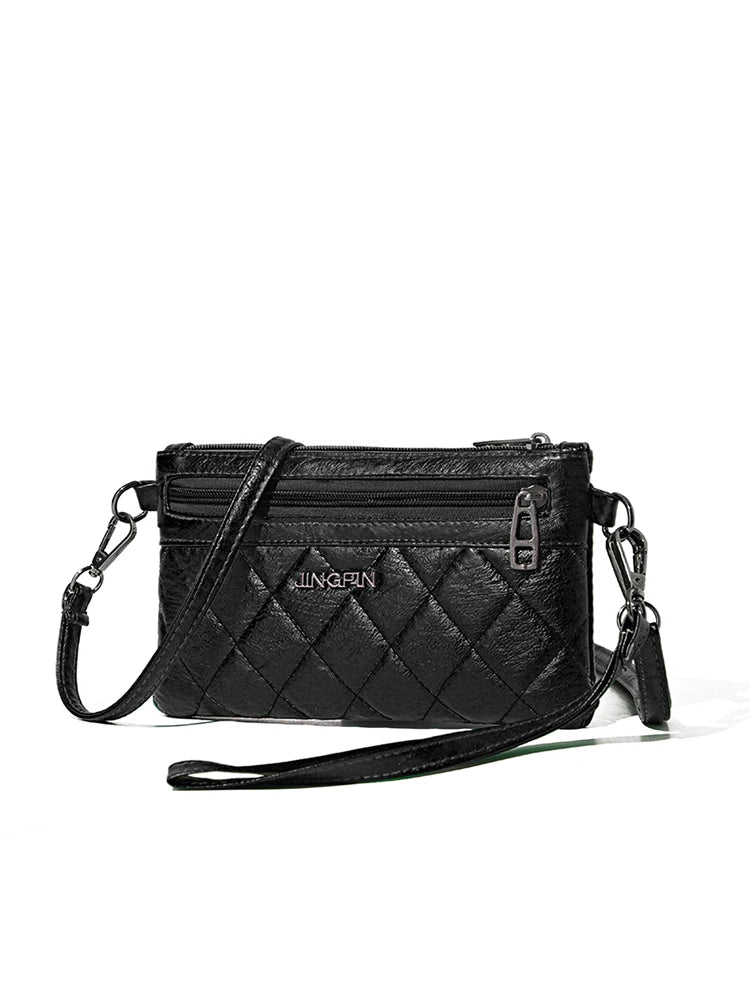 Vintage Envelope Shoulder Bag PU Leather Clutch Crossbody Handbag