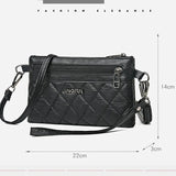 Vintage Envelope Shoulder Bag PU Leather Clutch Crossbody Handbag