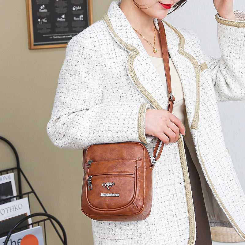 Women Shoulder Crossbody Bag Pu Leather Purses Soft Shoulder Bags