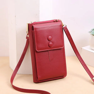 Women Leather Shoulder Bag Messenger Purse Large Capacity Wallet Handbag