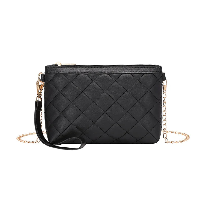 Women PU Leather Clutch Chain Shoulder Bag Crossbody Messenger Purses
