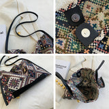 Patchwork Bohemian Style Tote Large Capacity Shoulder Bag