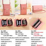 Soft Leather Wallets Touch Screen Cell Phone Purse Handbag