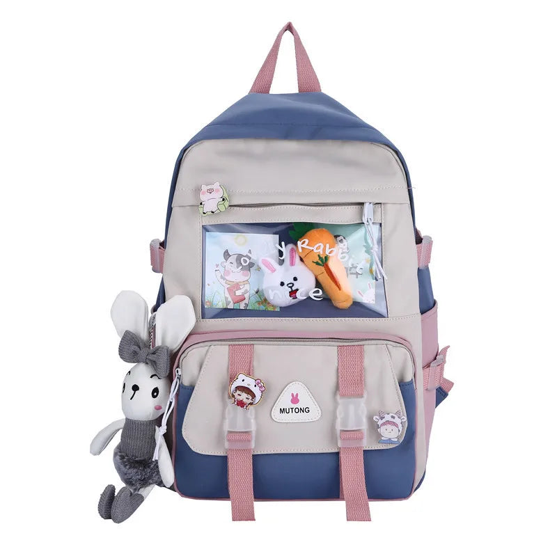 Nylon Travel Mesh School Backpack Laptop Book Bag