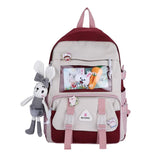 Nylon Travel Mesh School Backpack Laptop Book Bag