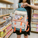 Nylon Travel Mesh School Backpack Laptop Book Bag