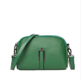 Women Leather Messenger Bags Small Shoulder Handbag Cowhide Crossbody