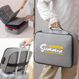Large Briefcase File Organizer with Lock - Travel Wallet & Luggage Storage