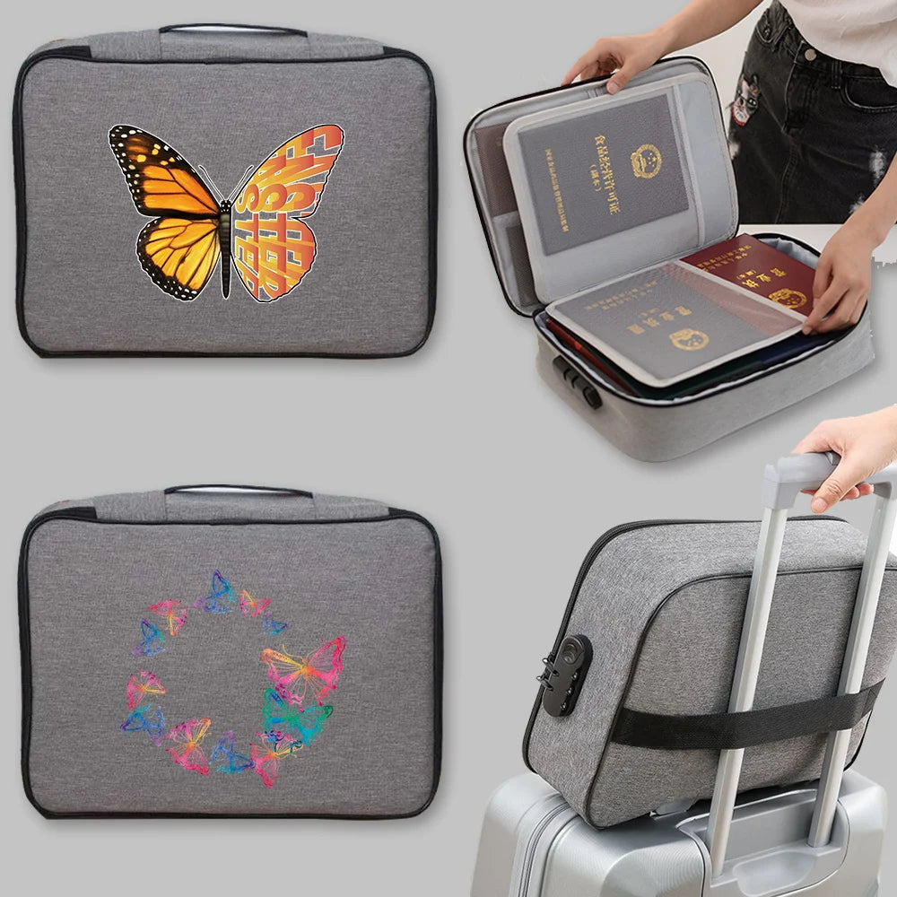 Large File Lockbox Briefcase Tote Travel Bag