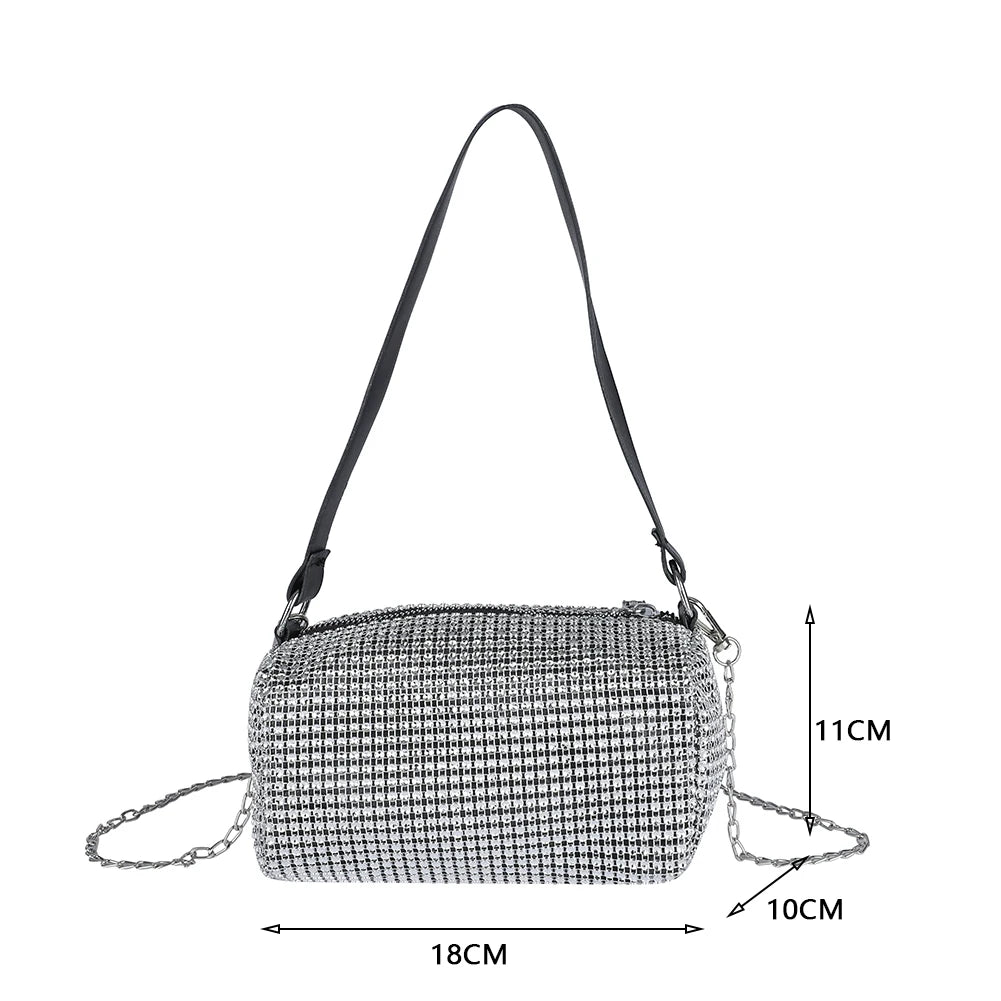 Bright Diamond Tote Bag, Crossbody Shoulder Handbag