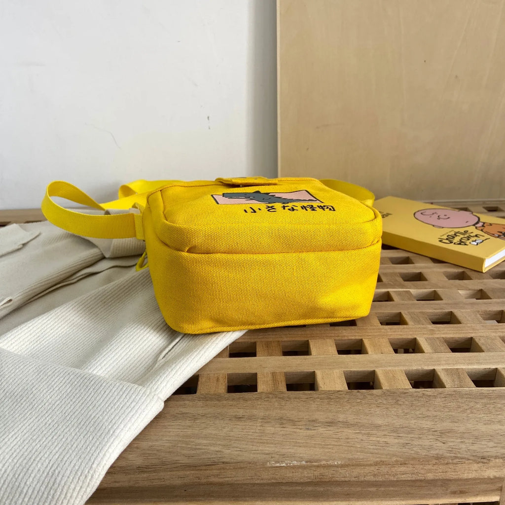 Cartoon Dinosaur Printed Mini Cross-body Shoulder Bag