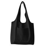 Cat Printed Canvas Handbag Large Capacity Beach Tote Bag