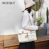 Women Canvas Harajuku Crossbody Tote for Outdoor Traveling