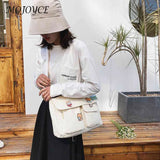Women Canvas Harajuku Crossbody Tote for Outdoor Traveling