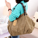 Women Canvas Crossbody Messenger Bag Large Shoulder Handbag