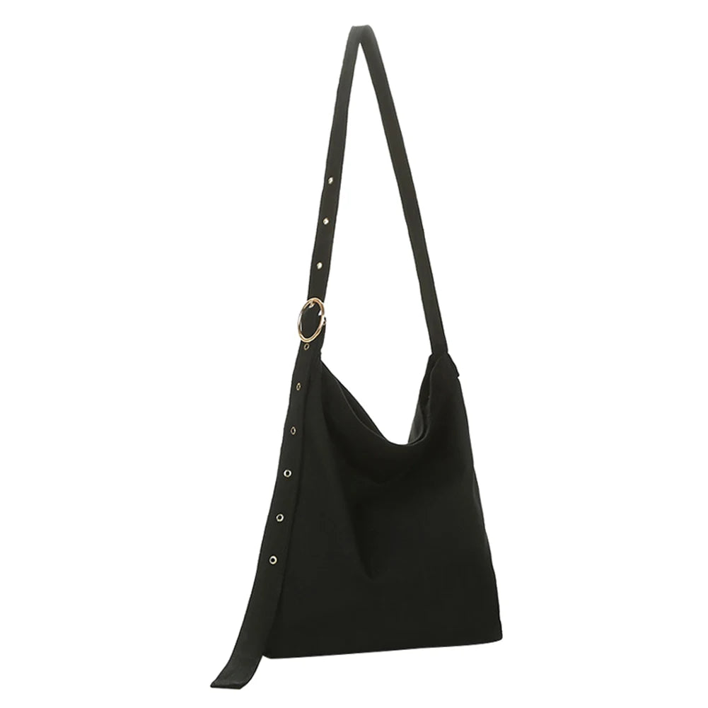 Canvas Shoulder Bag for Women Crossbody Handbag Tote Zipper Messenger Girls
