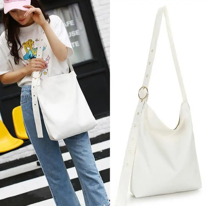 Canvas Shoulder Bag for Women Crossbody Handbag Tote Zipper Messenger Girls
