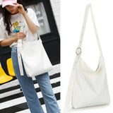 Canvas Shoulder Bag for Women Crossbody Handbag Tote Zipper Messenger Girls
