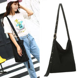 Canvas Shoulder Bag for Women Crossbody Handbag Tote Zipper Messenger Girls