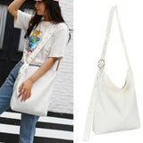 Canvas Shoulder Bag for Women Crossbody Handbag Tote Zipper Messenger Girls