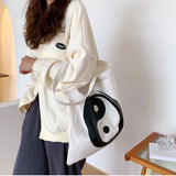 Canvas Shoulder Bag Printed Ladies Reusable Shopping Bags Cotton Unisex