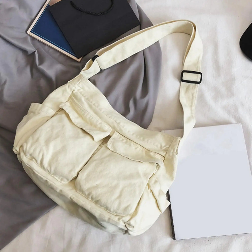 Women Canvas Shoulder Bag Work Tote Leisure Travel Handbag Casual