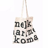 Women Canvas Shoulder Bags, Letter Print Style Large Capacity Handbag