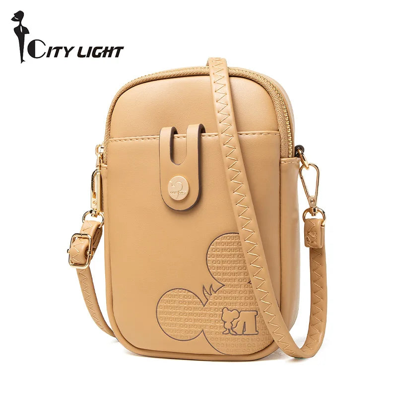 Women Casual Mini Bag Cell Phone Cartoon Small Crossbody Bags