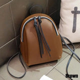 Women Casual PU Leather Mini Backpack Traveling Bags Student Bookbags