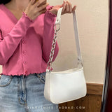 Square PU Leather Shoulder Bag Crossbody Handbag