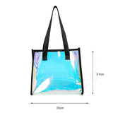 Women Clear TOTES Waterproof Transparent Handbags Large Shopper Shoulder Bag