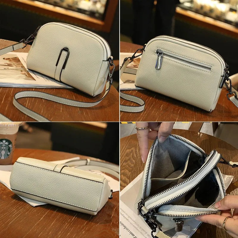 Women Cow Leather Crossbody Shoulder Bag
