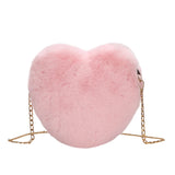 Cartoon Heart Shape Crossbody Bag for Shopping