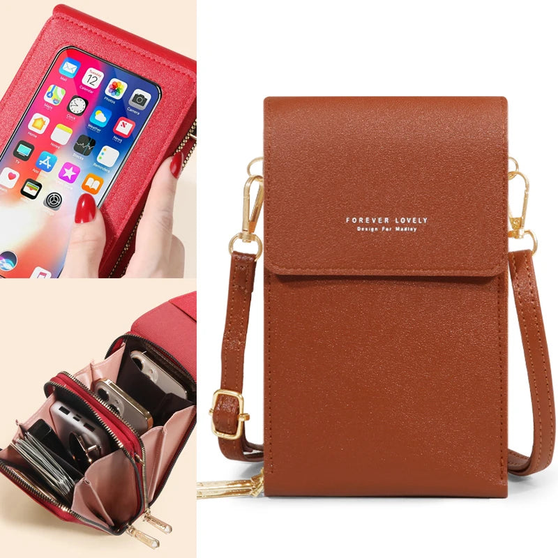 Women Crossbody Shoulder Bags Wallets Touch Screen Cell Phone Purse Handbag