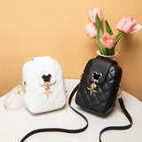 Lingge Embroidery Cross-Body Shoulder Bag for Women