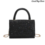 Rhinestone Shoulder Bag Sequins Purse Handbag Party Totes